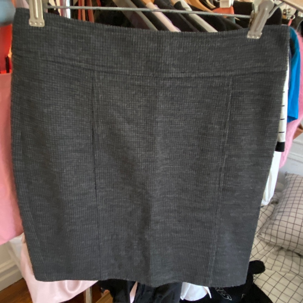 NWOT grey wool jacquard skirt STEVEN ALAN nyc designer